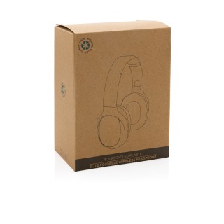 Auriculares plástico reciclado inalámbricos promocionales